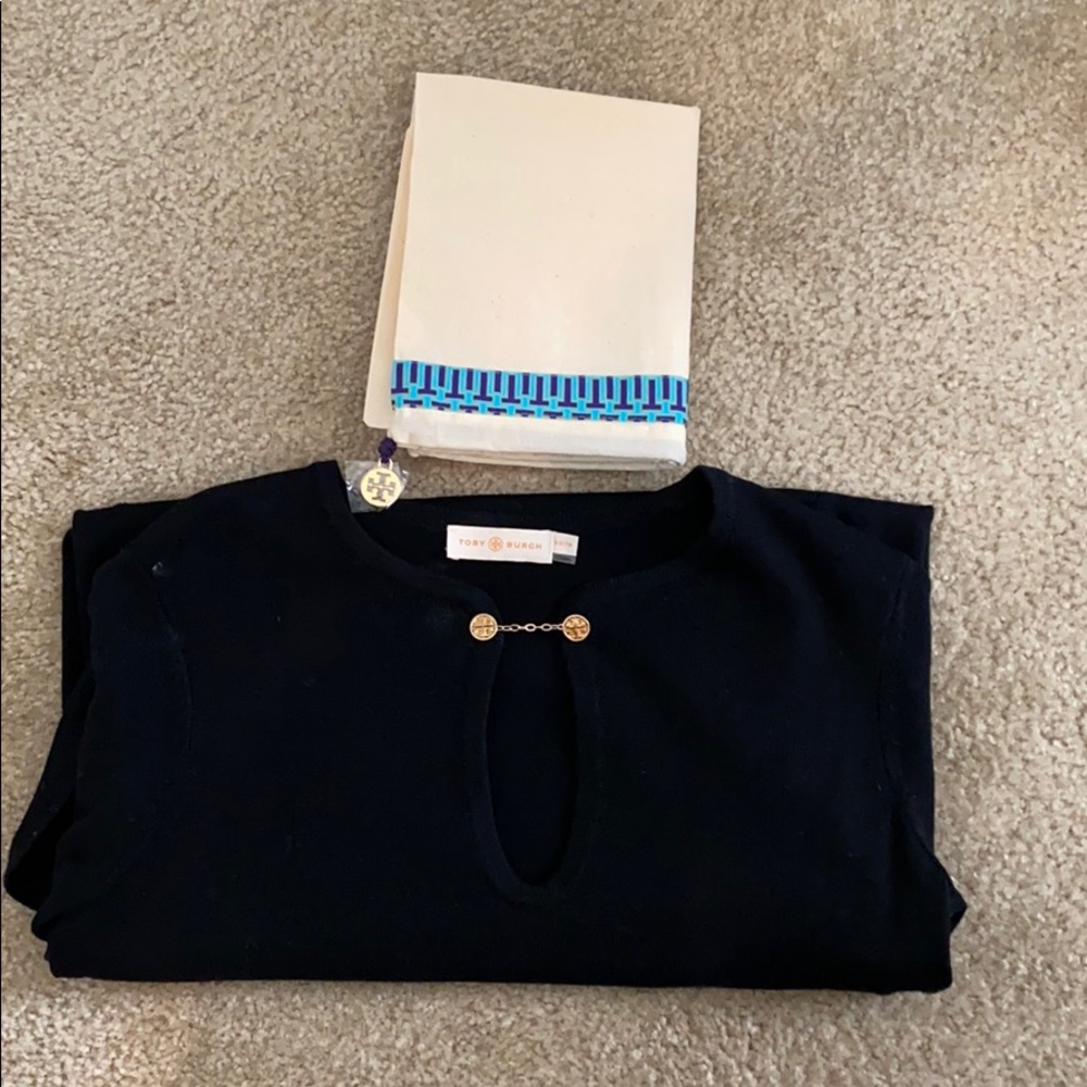 Tory Burch V-Neck Wool Sweater